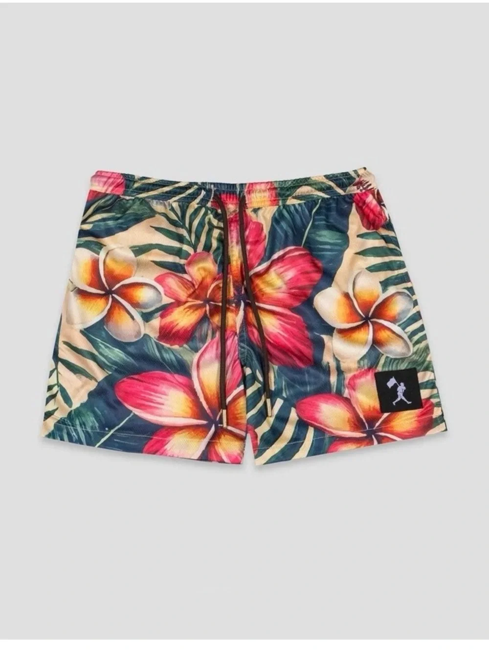 Men's small Baseballism Aloha ball diamond air Tropical Floral mesh Shorts